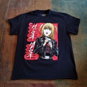 Death Note Misa Amane Graphic Anime T Shirt Men's Size Large Black